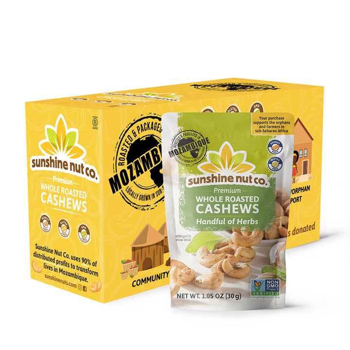 Single Serve Handful of Herbs Whole Roasted Cashews