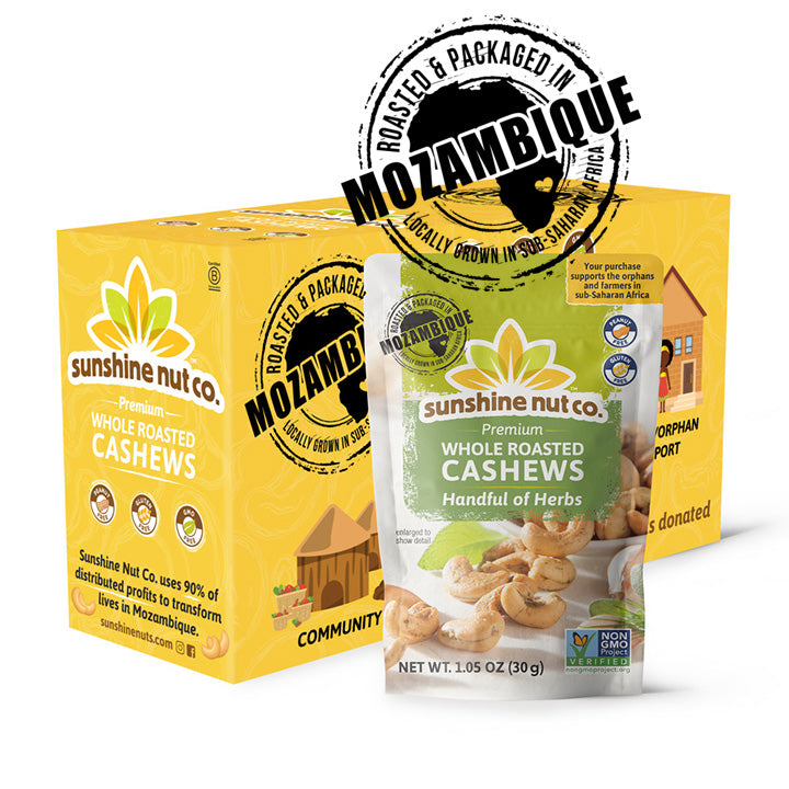 Single Serve Handful of Herbs Whole Roasted Cashews