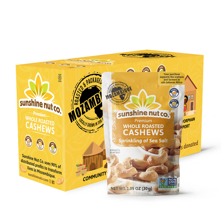Single Serve Sprinkling of Salt Whole Roasted Cashews