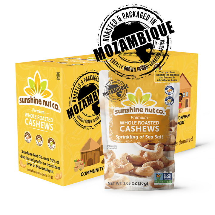 Single Serve Sprinkling of Salt Whole Roasted Cashews