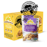 Single Serve Sugar & Spice Cashews – Sunshine Nut Co